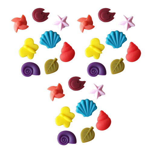 24 Pcs Wine Glass Marker Suction Cup Markers Assorted Shape Drink