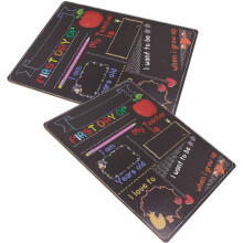 Raindrops  2 Pcs First Day Board Chalk Double Sided Blackboard Student
