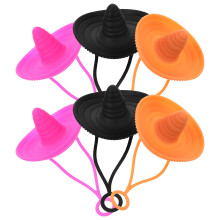Straw Cover Cap Silicone Assorted Color 6pcs