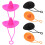 Straw Cover Cap Silicone Assorted Color 6pcs 11