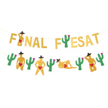 Party Decoration Latte Mexican Bunting Fiesta Flag Banner Letter