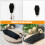 Raindrops Retro Hooks Wall Key Holder Wood Black 1 Pcs 8