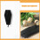 Raindrops Retro Hooks Wall Key Holder Wood Black 1 Pcs 9