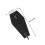 Raindrops Retro Hooks Wall Key Holder Wood Black 1 Pcs 2