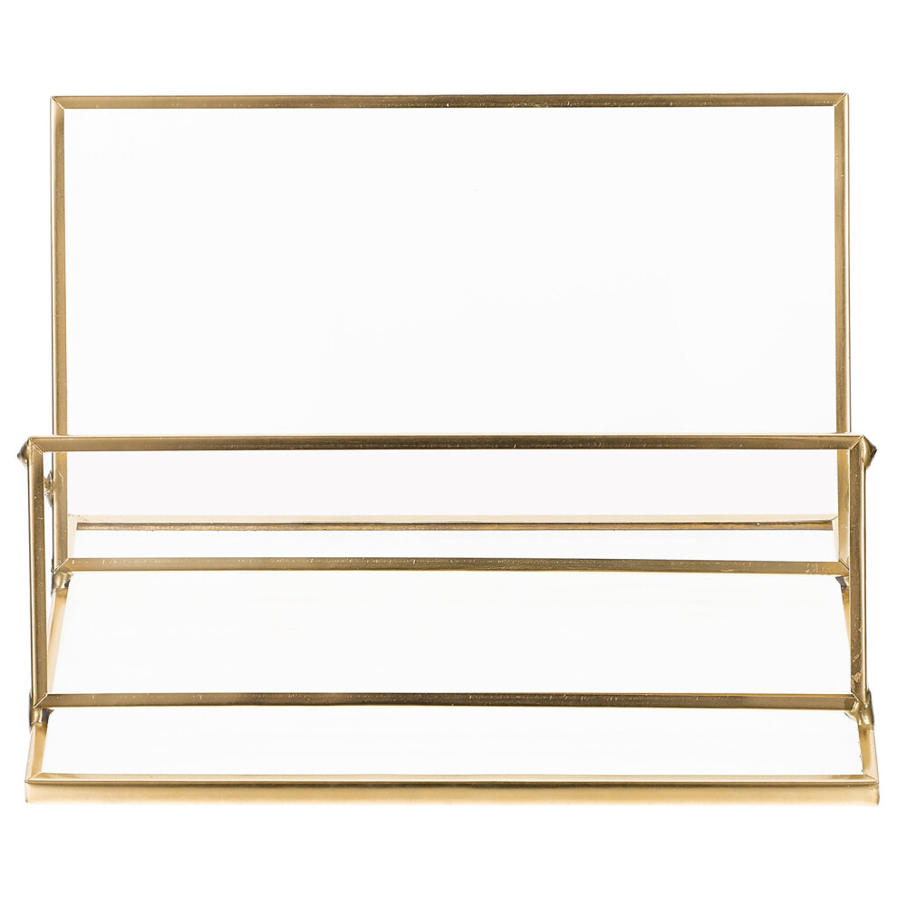 1pc Business Card Holder Name Storage Box Golden-image-OPC-PK892XW-NEW
