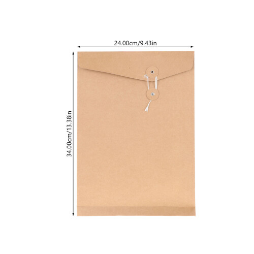 Business Use File Envelope Light Brown Kraft Paper 10pcs 1