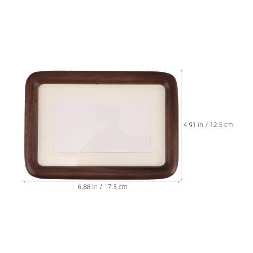 Worgeous Photo Frame Solid Wood Table 17.50x12.50x3.00cm Light Brown 1
