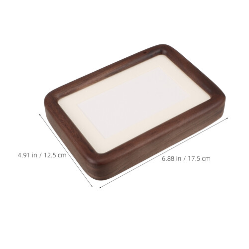 Worgeous Photo Frame Solid Wood Table 17.50x12.50x3.00cm Light Brown 2