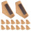 Manlingda 100 Kraft Paper Sandwich Wedge Containers With Window 11