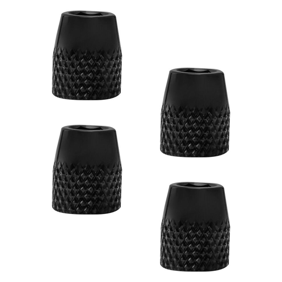 4Pcs Black Aluminum Alloy Bike Brake Block Fixing Nuts Mtb Use 3161425041669