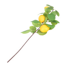 Lemon Ornaments In Yellow Plastic For Tabletop Decoration 1pcs