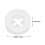 Silicone Straw Plug Mason Jar Lids White 24pcs 2
