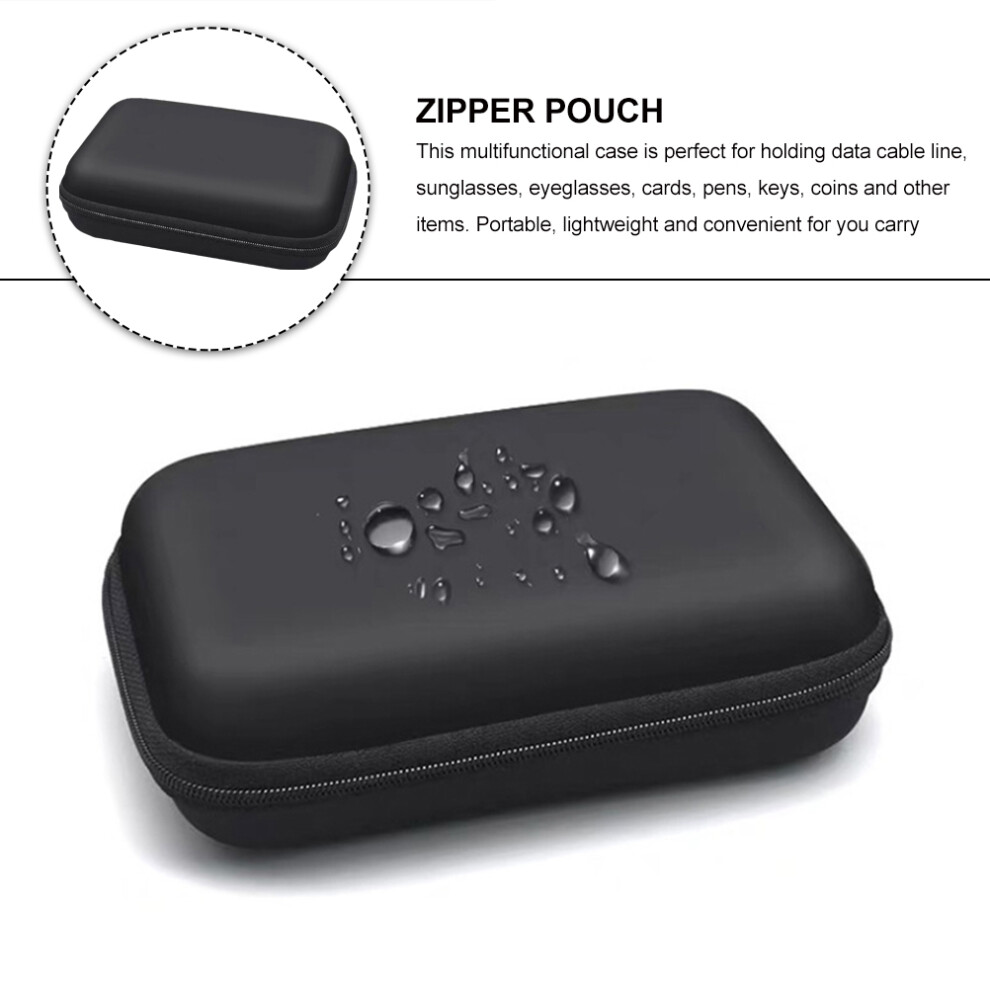 2Pcs Eva Zipper Pouch For Sunglasses Cables Organizer Storage Case 3161425053303