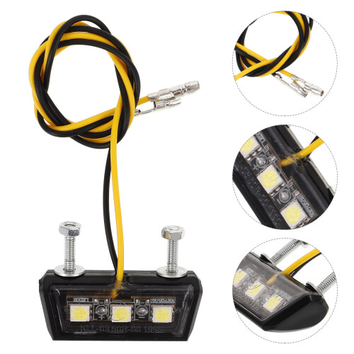 Motorbike Number Plate Light Motorcycle Tail Light Multi 1pack 2