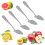 Stainless Steel Fruit Spoon Serrated Edge Mirror 4pcs 4