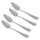 Stainless Steel Fruit Spoon Serrated Edge Mirror 4pcs 5