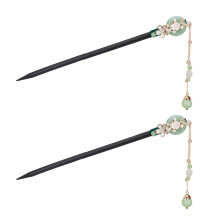 2Stk Holz Haarschmuck Haarnadel Für Dutt Chinesischer Stil