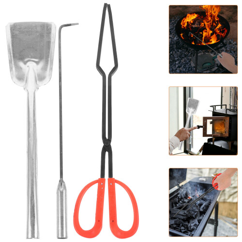 Practical Iron Fireplace Tool Set For Coal Ash Scooping 1set 1