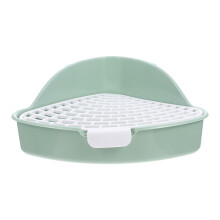 Corner Litter Box Small Animal Cleaning Supplies Green 1pcs