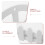 Rectangle Planter Box For Indoor Use With Foam Insert 1pack 8