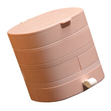 Draaibare Sieraden Organizer Roze Plastic Multilayer Box
