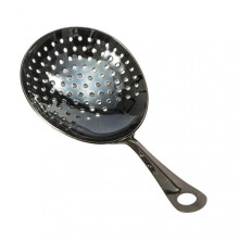 Julep Strainer Professional Comfortable Grid 304 Stainless Steel Ergonomic Handle Cocktail Strainer Spoon Kitchen Toolsblack