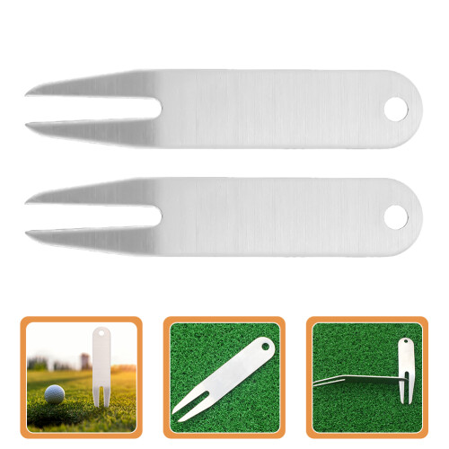 2 Pcs Tools Golfs Divot Repair Accessories Equipment 1