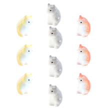 10 Pcs Cake Ornament Animal Decorations Minature Figurines Bonsai