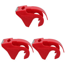 Portable Tape Dispenser Red Plastic 3pack For Moving