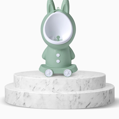 Boys Wall Urinal Height Adjustable Potty Training Green 1set 2