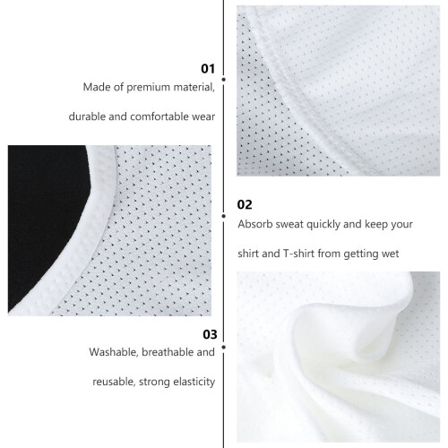 Underarm Sweat Vest Women White 1set 2
