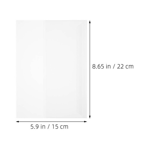 20 Pcs Waterproof Book Cover Clear Bound Presentation With Sleeves 1
