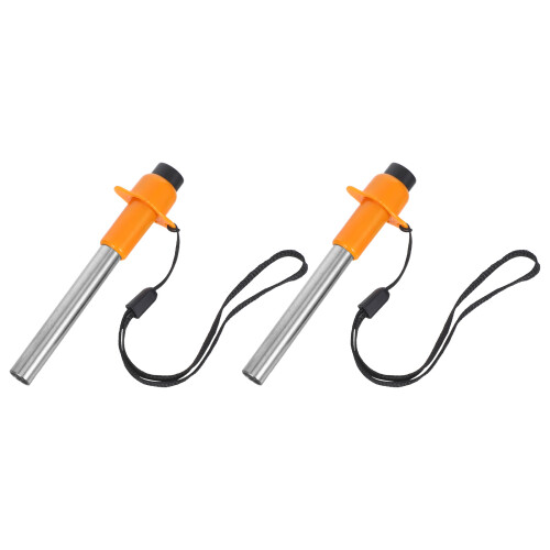 2 Pcs Igniter With Metal Threaded Ceramic Button For Outdoor Heater