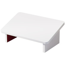 Ergonomic Foot Stool Wooden White 1pcs 11.8x9.4x5.9in