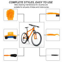 8 Pcs Chain Washer Set Bike Accessories Cleaning Maintenance Tool