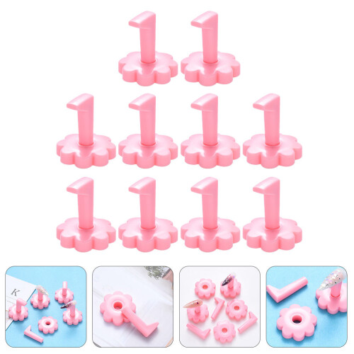 10 Pcs Hand For Nail Practice Manicure Training Holder Salon Supply 1
