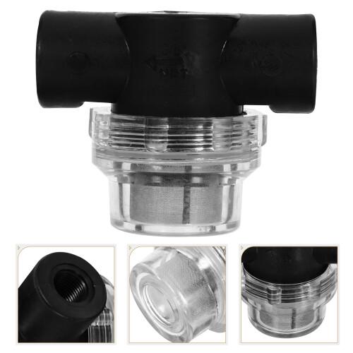 Wasserfilter Mit Edelstahlsieb, Schwarzer Feinmaschen-Filter 2