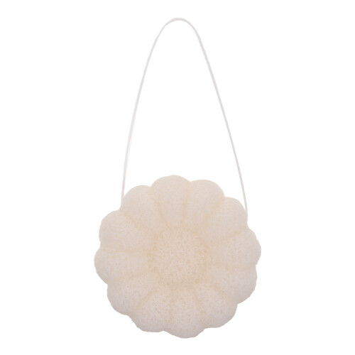 Raindrops Bath Sponge White Fiber 1 Pcs Bathing Supplies 2