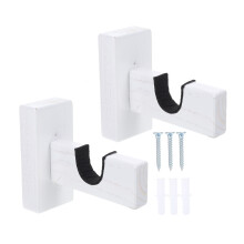 1Pair Wooden Bat Holder Wall-Mounted Household Bat Rack White