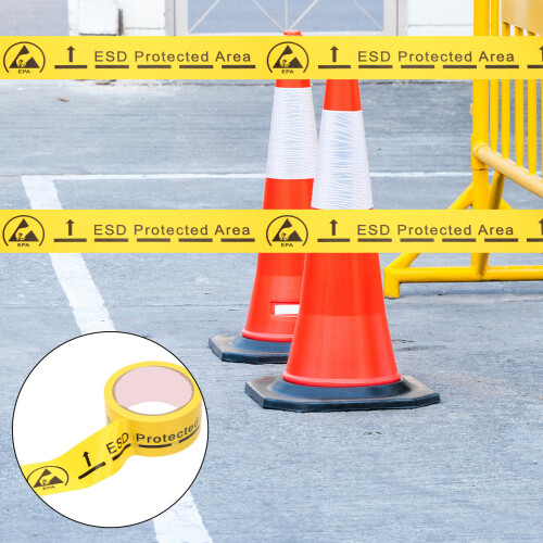 1 Roll Caution Static Warning Tape Self Adhesive Safety Decal 2