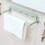 Hanging Door Towel Hanger Storage Rack Green 2pack 11