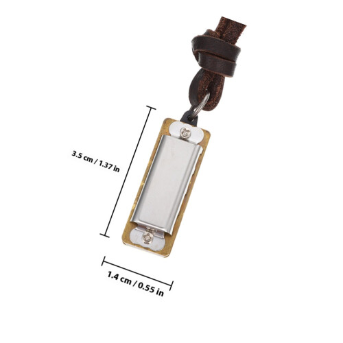 Harmonica Necklace - 2pcs Portable Musical Pendants 1