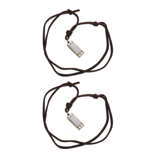 Harmonica Necklace - 2pcs Portable Musical Pendants