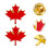 12 Maple Leaf Broche Speld Metalen Kledingbeslag 11