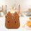 Gathering Basket Handwoven Storage Pp Light Brown 1pack 5