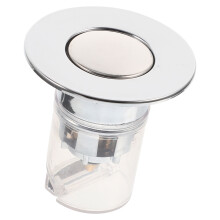 1Praktische Press-Type Wastafelplug Met Haarfilter Voor Badkamer