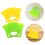 Vegetable Cutting Tool Plastic Fruit Assorted Color 4pcs 11