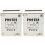 Front Door Mailbox Wall Mount 2pcs White Iron Retro Style 1