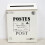 Front Door Mailbox Wall Mount 2pcs White Iron Retro Style 10