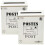 Front Door Mailbox Wall Mount 2pcs White Iron Retro Style 2